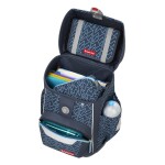 Školní aktovka pro prvňáčky – 4 dílný set, Step by Step BASIS Blue Lines, AGR