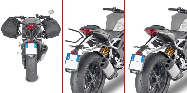 Tr6420 trubkový rychlosundávací držák brašen pro Triumph Speed Triple 1200 RS (-24), systém Remove-X