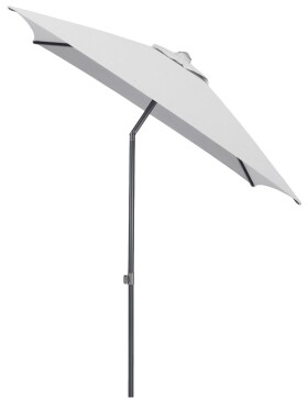 Slunečník KETTLER EASY PUSH 200x200 cm - matný antracit/světle šedá - voděodolný