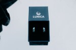 LUNICA Stříbrné náušnice OPÁLOVÉ KROUŽKY 0666