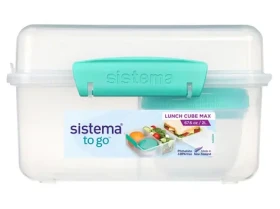 Sistema TO GO Tříkomorová krabička s nádobou na jogurt s dvojitým víčkem 2l mátová (9414202217455)