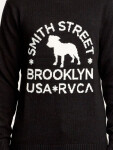 RVCA SMITH STREET black pánský svetr