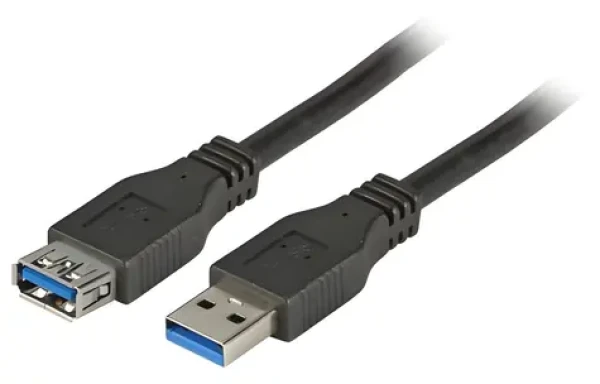 EFB / Prodlužovací kabel USB-A / USB 3.2 Gen 1 (5 Gbit/s) / 3 m / černý (K5237.3)