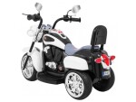 Mamido Dětská elektrická motorka Chopper bílá