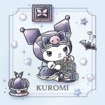 Nástěnný kalendář poznámkový 2027 Notique Kuromi, 30 x 30 cm