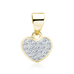 LUNICA Stříbrný přívěsek srdíčko 0166