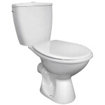 AQUALINE - JUAN WC kombi, dvojtlačítko 3/6l, zadní odpad, bílá LC2154