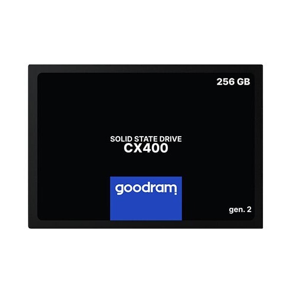 GOODRAM CX400 Gen.2 256GB / 2.5 / SATA III / 3D-NAND TLC / R: 550MBs / W: 480MBs / MTBF: 2mil (SSDPR-CX400-256-G2)