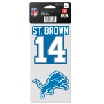 Samolepka Detroit Lions NFL Amon-Ra St. Brown #14 Player Set (2 ks)% 1 ks