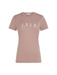 Dámské merino tričko s krátkým rukávem ICEBREAKER Wmns 150 Tech Lite SS Tee Snow Day, Summit velikost: S