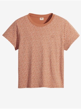 Levi&#39;s Oranžové dámské květované tričko Levi's® Baby Daisy dámské