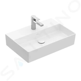 VILLEROY & BOCH - Memento 2.0 Umyvadlo 500x420 mm, bez přepadu, otvor pro baterii, alpská bílá 4A225101