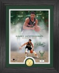 Highland Mint Obraz Milwaukee Bucks NBA Giannis Antetokounmpo Coin Photo Mint