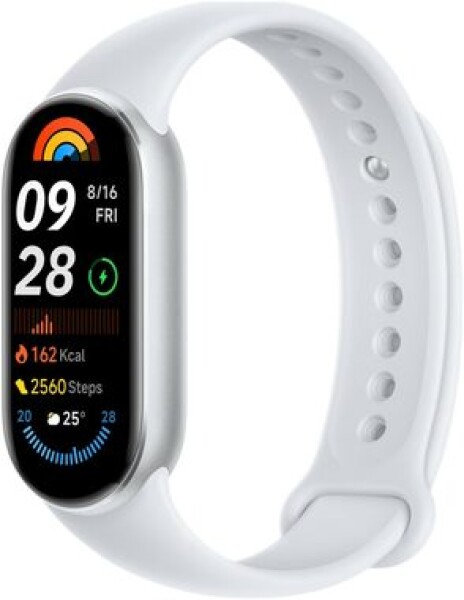 Xiaomi Smart Band 9 stříbrná / Fitness náramek / 1.62" AMOLED / 192x490 / 5ATM / BT (6941812775745)