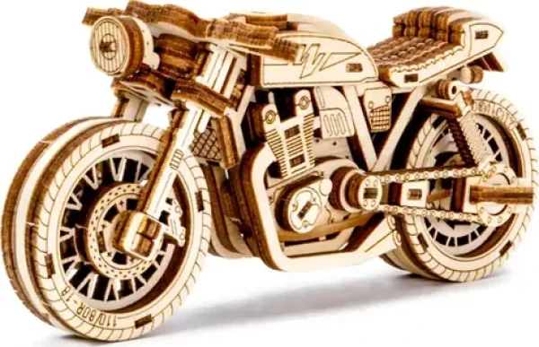 WOODEN CITY 3D puzzle Motorka Café Racer 85 dílků