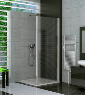 SanSwiss TOPF 0800 01 30 Boční stěna 80 cm, matný elox/mastercarré