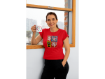 FansArena Dámské tričko Lukáš Sedlák #23 Czech National Emblem 2025 Red Velikost: S