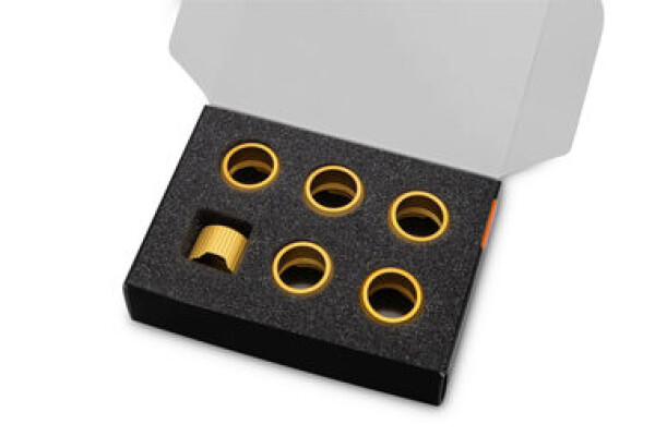 EKWB EK-Quantum Torque Compression Ring 6-Pack STC 16 - Satin Gold (3831109834855)