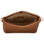 Módní dámská koženková crossbody kabelka Hanami, hnědá