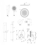 Kielle - Nefia Baterie pod omítku pro 2 spotřebiče, s příslušenstvím a s tělesem, chrom 20627SP60