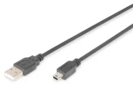 Digitus USB 2.0 / Kabel / USB A - mini USB B 5pin / propojovací (AK-300108-018-S)