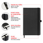 Presco Group Notes Batman – Signal, linkovaný, 13 x 21 cm