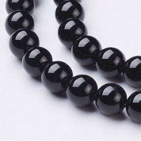 Přírodní onyx - ∅ 8 mm - třída A - 1 ks