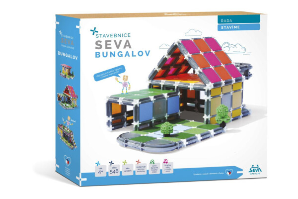 Stavebnice Seva Stavíme Bungalov, 548 dílků