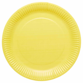 Talíře žluté papírové 8 ks 23 cm Talíře žluté papírové 8 ks 23 cm