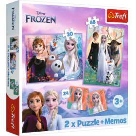 Puzzle Disney Princezny 2v1 + pexeso