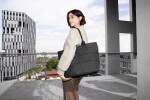 Sada kabelka a taštička na zip Reisenthel Shopper e1 set Glossy dots black