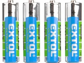 EXTOL-ENERGY Baterie zink-chloridové 1.5V AA (LR6) 4ks (EX42001)