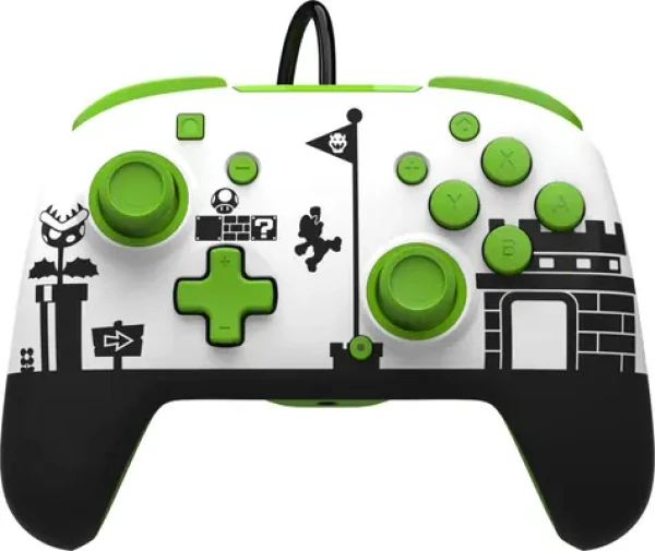 PDP Nintendo Switch Controller - Retro Mario / Herní ovladač / drátový / USB / 3.0m / Nintendo Switch (500-134-RETRO)