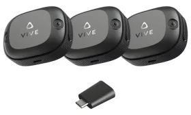HTC VIVE Ultimate Tracker 3+1 Kit černá / Sada pohybových senzorů pro VR / 6DoF sledování / 5 GHz Wi-Fi (99HAUB001-00)