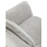 Židle jídelní, krémová látka, noha černý kov, otočný mechanismus 360°