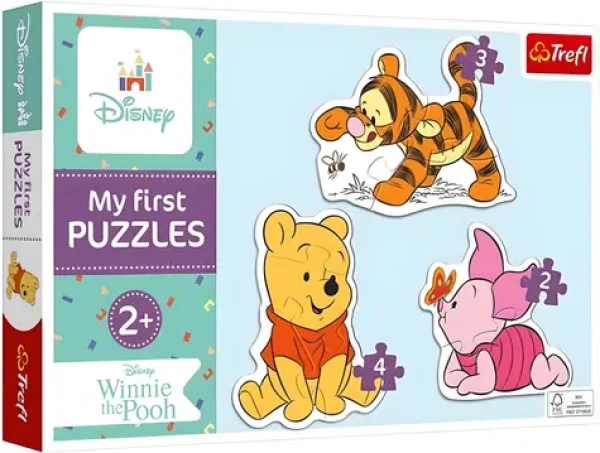 TREFL Baby puzzle Medvídek Pú 3v1