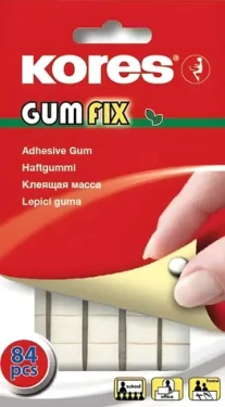 Kores GUMFIX bílá / Lepicí guma / 84 ks / znovupoužitelná (50109020)