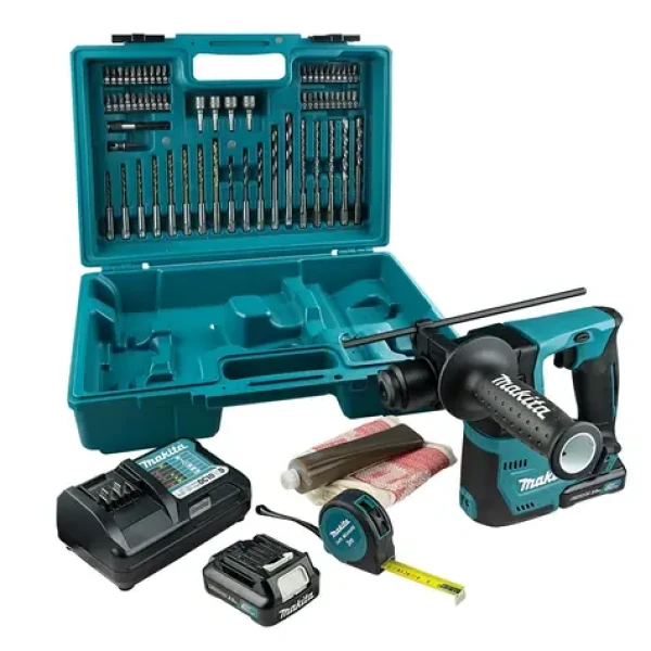 Makita HR140DWAE1 / aku bourací kladivo / 12V / 2.0Ah / SDS-plus / 850 ot-min / 4.900 úderů-min (HR140DWAE1)