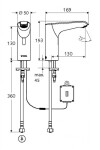 SCHELL - Xeris E Elektronická umyvadlová baterie, HD-K, 1 druh vody, bateriové napájení, chrom 012940699