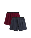 Boxerky Atlantic 2MBX-025/25 A'2 S-2XL grafitovo-červená S