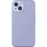 Pouzdro Baseus Liquid Silica Gel Case iPhone 14 Plus lavender+ tempered glass + cleaning kit