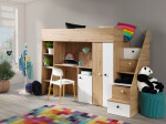 Dětský pokoj Smart 14 Barva korpusu: Dub artisan, Dveře: Černá
