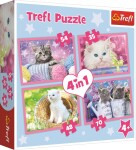 Trefl Puzzle Hravá koťata 4v1 (35,48,54,70 dílků)