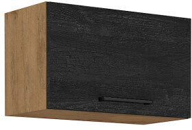Horní skříňka nad digestoř Vigo 60 GU-36 1F Barva korpusu: Dub Lancelot, Barva dvířek: Dark wood