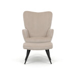 Relaxační křeslo, béžová, manšestrová látka, AK-L7285 CRM6