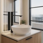 REA Umyvadlová baterie Storm Black/černá vysoká REA-B9988