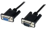 StarTech nullmodem kabel DB9-DB9 černá / Sériový kabel / 1 m (SCNM9FM1MBK)