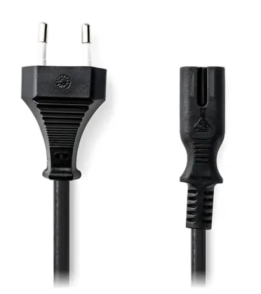 NEDIS napájecí kabel Euro - IEC-320-C7 černý / Napájecí kabel / přímý konektor / 230 V / 5 m (CEGL11040BK50)