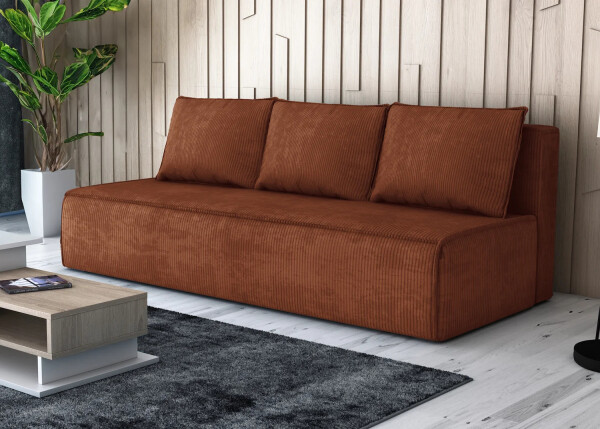 FRONTI Pohovka FIRE REST - rudá - manšestr - LINCOLN 52 22687