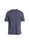 ICEBREAKER Mens Merino 125 ZoneKnit™ Energy Wind SS Tee, Graphite/Graphite Heather/Cb velikost: XXL